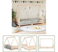 The Living Store lit d'enfant 80x200 cm bois massif pin