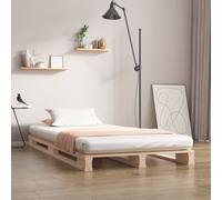 The Living Store Lit en palette 90x200 cm bois massif pin