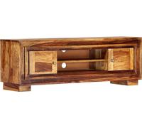 The Living Store Meuble TV 118 x 30 x 40 cm en bois massif
