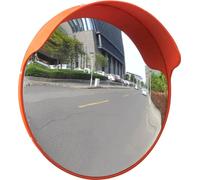 The Living Store Miroir de circulation Convexe PC-plastique Orange 45 cm Outdoor