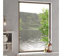 The Living Store Moustiquaire pour fenêtre Marron 90x120 cm