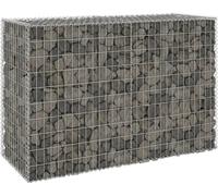 The Living Store Mur en gabion avec couverture Acier galvanisé 150x60x100 cm