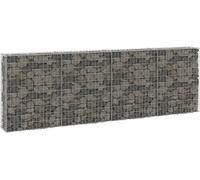 The Living Store Mur en gabion avec couverture Acier galvanisé 300x30x100 cm