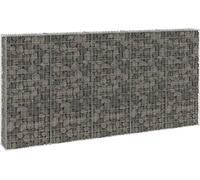 The Living Store Mur en gabion avec couverture Acier galvanisé 300x30x150 cm
