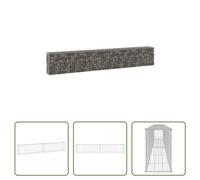 The Living Store Mur en gabion avec couverture Acier galvanisé 300x30x50 cm