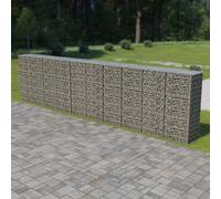 The Living Store Mur en gabions avec couverture Acier galvanisé 600×50×150 cm