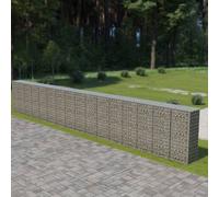 The Living Store Mur en gabions avec couverture Acier galvanisé 900×50×150 cm