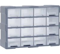 The Living Store Organisateur à tiroirs multiples 16 tiroirs 52x16x37 cm