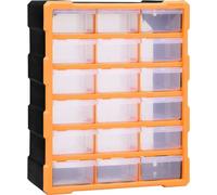 The Living Store Organisateur multi-tiroirs 18 tiroirs 38x16x47 cm
