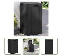 The Living Store Outdoor-Mülltonne Anthrazit 38x38x65 cm PP