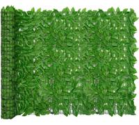 The Living Store Pare-vue de balcon avec feuilles vertes 600x150 cm