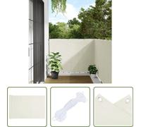The Living Store Pare-vue de jardin blanc 400x120 cm PVC