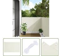 The Living Store Pare-vue de jardin blanc 700x120 cm PVC