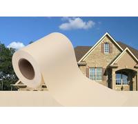 The Living Store Pare-vue de jardin PVC 70x0,19 m Crème