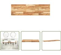 The Living Store Plan de toilette enduit d'huile 140x40x4 cm bois massif acacia