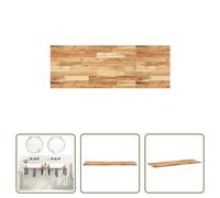 The Living Store Plan de toilette enduit d'huile 140x50x2 cm bois massif acacia