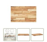 The Living Store Plan de toilette enduit d'huile 140x50x4 cm bois massif acacia