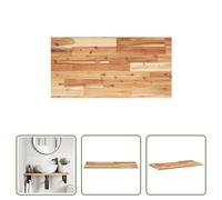 The Living Store Plan de toilette huilé 100x40x2 cm bois massif acacia