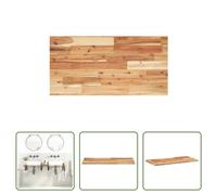 The Living Store Plan de toilette huilé 120x40x2 cm bois massif acacia