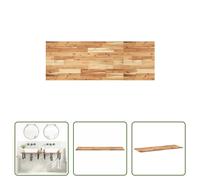 The Living Store Plan de toilette huilé 120x50x2 cm bois massif acacia