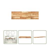 The Living Store Plan de toilette huilé 160x40x4 cm bois massif acacia