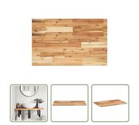 The Living Store Plan de toilette huilé 80x50x2 cm bois massif acacia