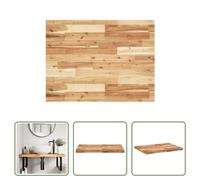 The Living Store Plan de toilette huilé 80x60x4 cm bois massif acacia