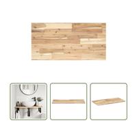 The Living Store Plan de toilette Non traité 100x40x2 cm Bois massif Acacia