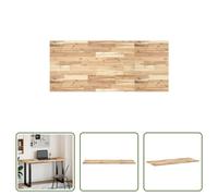The Living Store Plan de toilette non traité 140x60x2 cm bois massif acacia