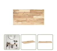 The Living Store Plan de toilette non traité 60x40x2 cm bois massif acacia
