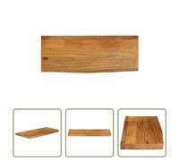 The Living Store Plateau de table avec arête d'arbre 80x30x2,5 cm bois massif mangue