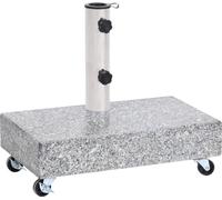 The Living Store Porte-parapluies gris clair 45x25x8,3 cm Granit