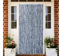 The Living Store Rideau moustiquaire Argenté 100x220 cm Chenille