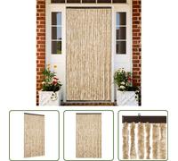 The Living Store Rideau moustiquaire Beige 120x220 cm Chenille