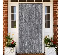 The Living Store Rideau moustiquaire brun et beige 100x220 cm chenille