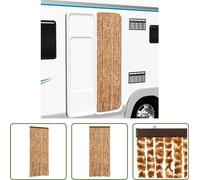 The Living Store Rideau moustiquaire ocre et blanc 56x185 cm chenille