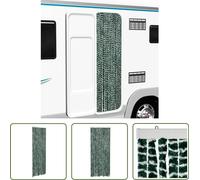 The Living Store Rideau moustiquaire vert et blanc 56x185 cm chenille