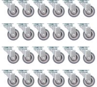 The Living Store Roulettes pivotantes 24 pcs. 50 mm