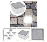 The Living Store Spot encastré de sol LED extérieur 6 pcs 100x100x68 mm