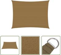 The Living Store Store 160 g/m² Taupe 6x7 m HDPE