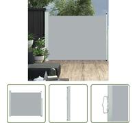 The Living Store Store latéral extensible 140×500 cm Gris