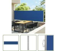 The Living Store Store latéral extensible 140x600 cm bleu