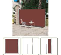 The Living Store Store latéral extensible 160x300 cm Marron