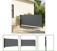 The Living Store Store latéral extensible Anthracite 100x300 cm
