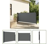 The Living Store Store latéral extensible Anthracite 140x500 cm
