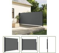 The Living Store Store latéral extensible Anthracite 160x300 cm