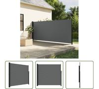 The Living Store Store latéral extensible Anthracite 180x300 cm