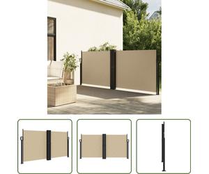 The Living Store Store latéral extensible Beige 120x1200 cm