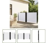 The Living Store Store latéral extensible blanc 120x1000 cm