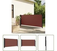 The Living Store Store latéral extensible brun 100x500 cm